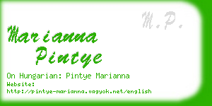 marianna pintye business card